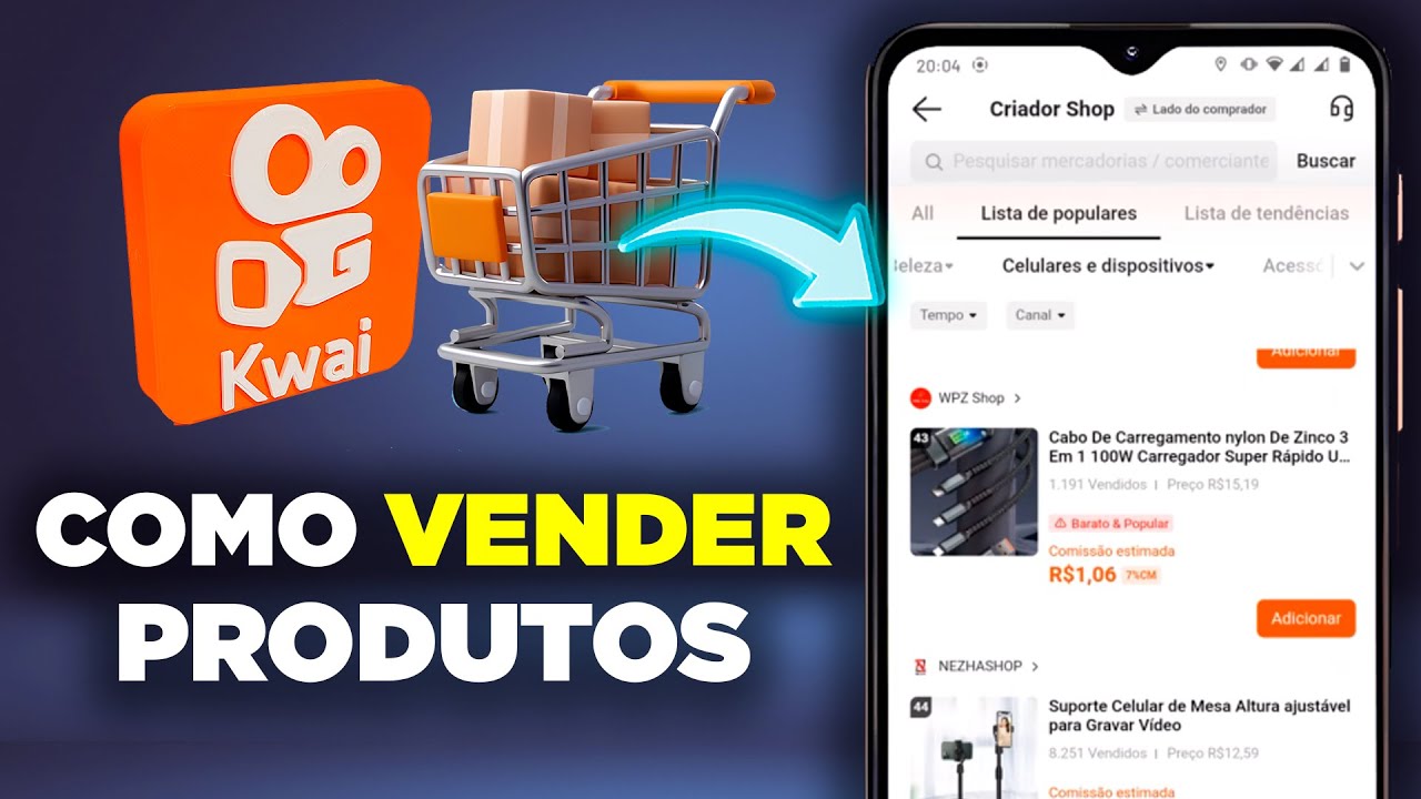 Como Vender um Produto na Loja do Kwai (Kwai Shop) Comércio do Criador (Atualizado 2025)