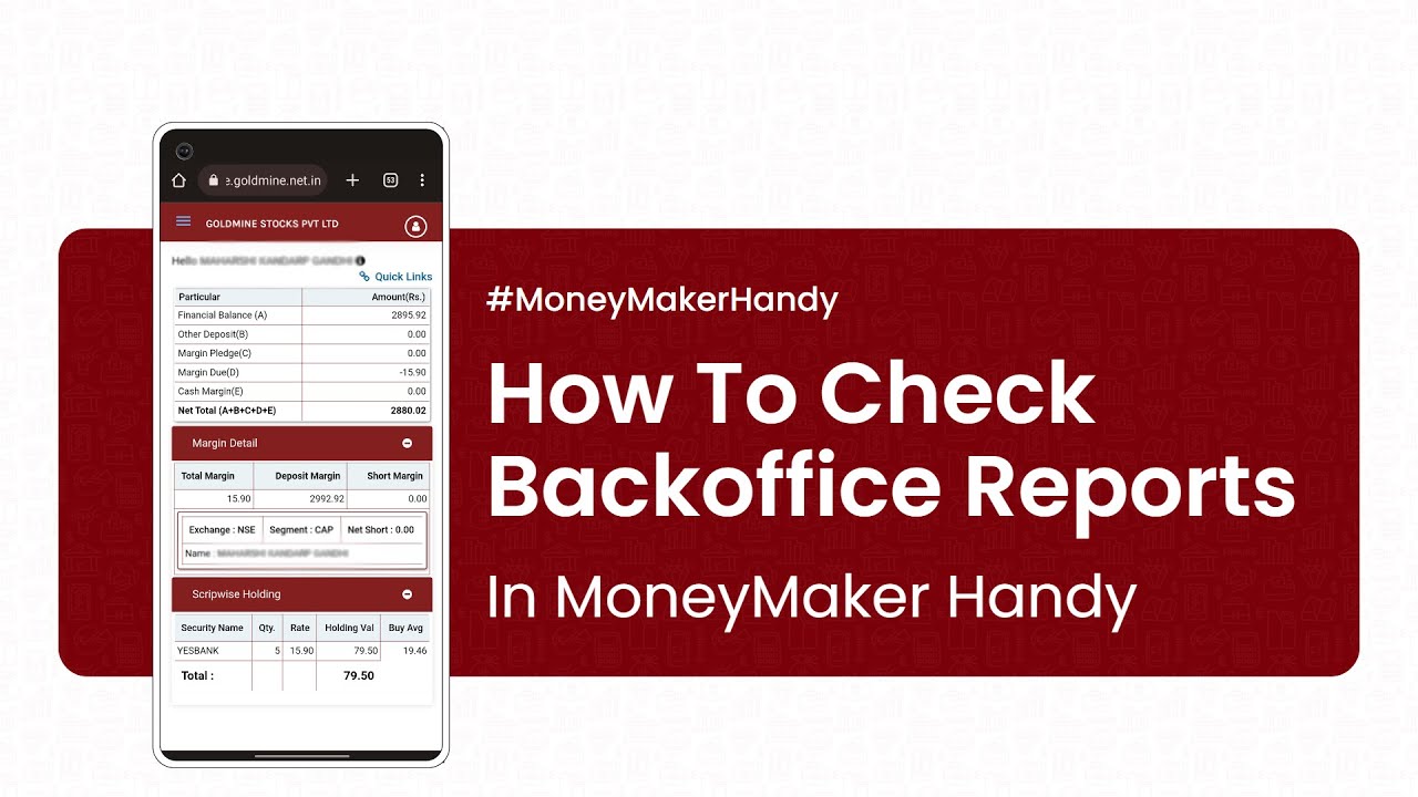 The Ultimate Guide to Backoffice Reports in MoneyMaker Handy App #Goldminestocks