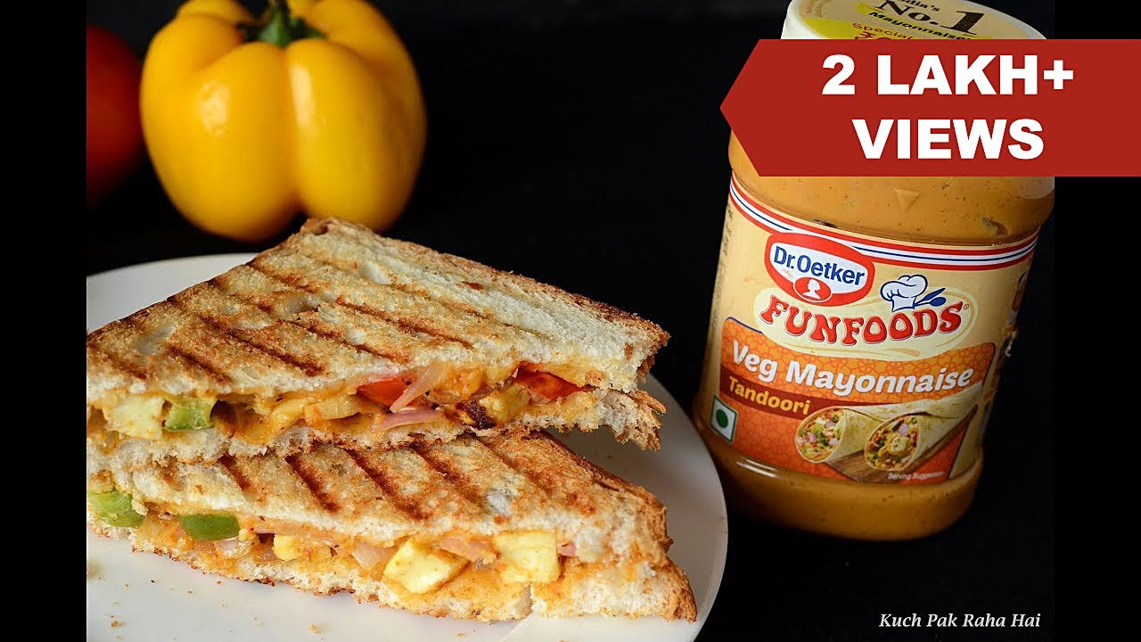 Paneer Tikka Sandwich Recipe | Tandoori Mayo Sandwich FunFoods by Dr. Oetker