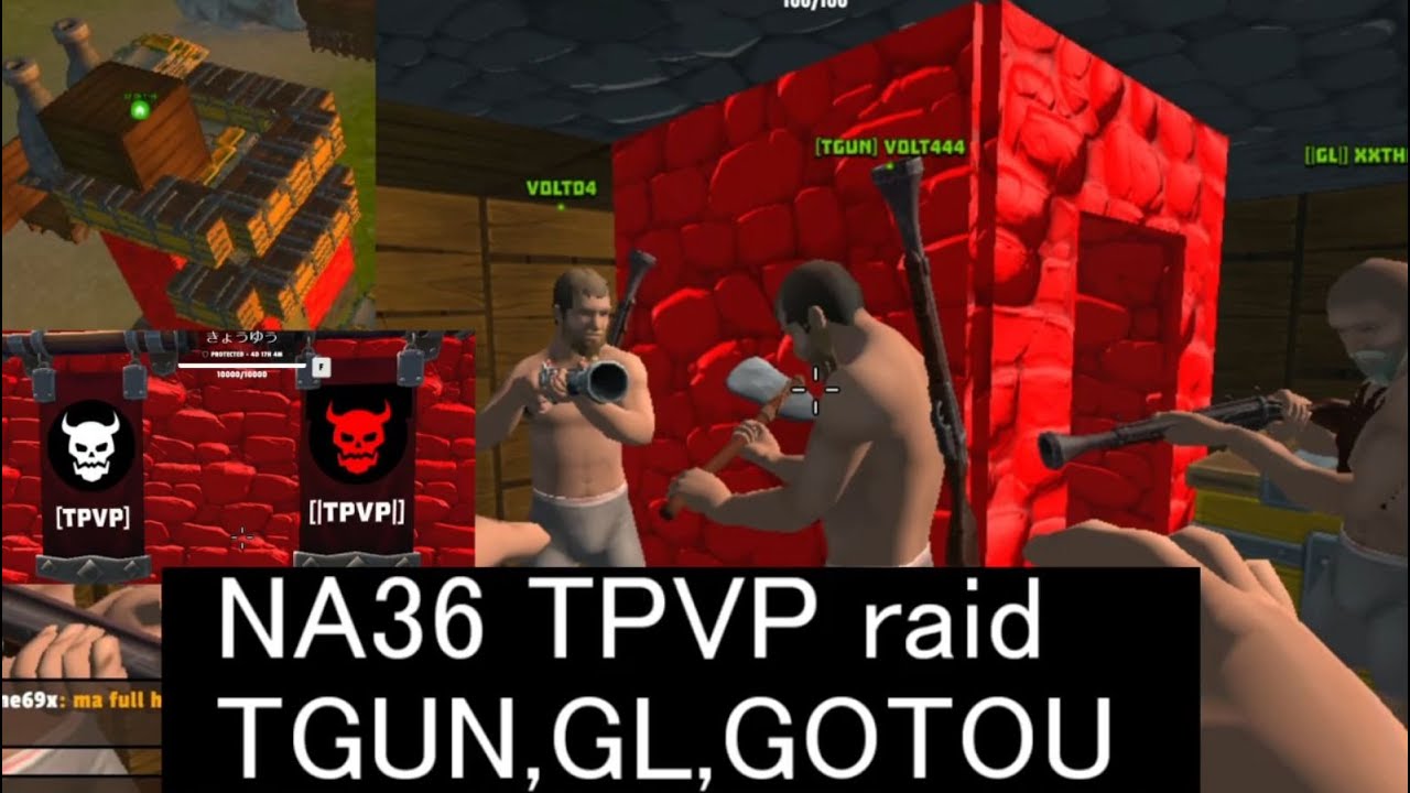 【Tribals.io】NA36 [TPVP] SICARIO12 raid「TGUN + GL + @GOTOUkun510  」【raid】 　2024-11-19