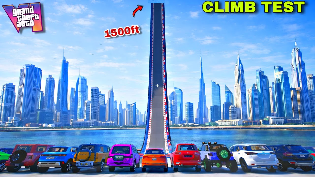 “Indian Cars Ramp Climb Test in GTA 5