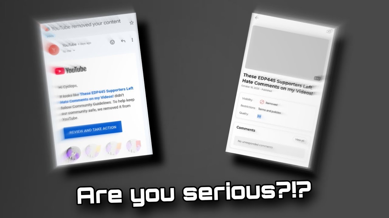 YouTube Took Down My EDP445 Video!