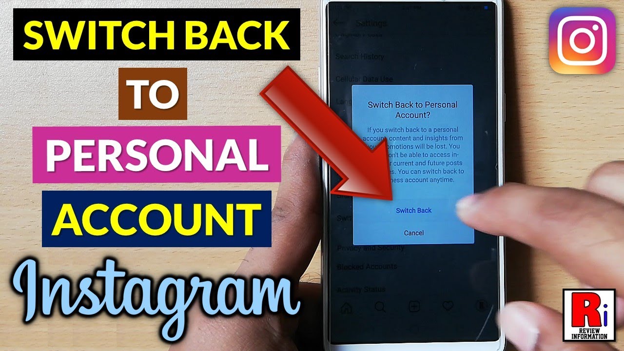 How to Turn Instagram Business Account Into Personal Account
