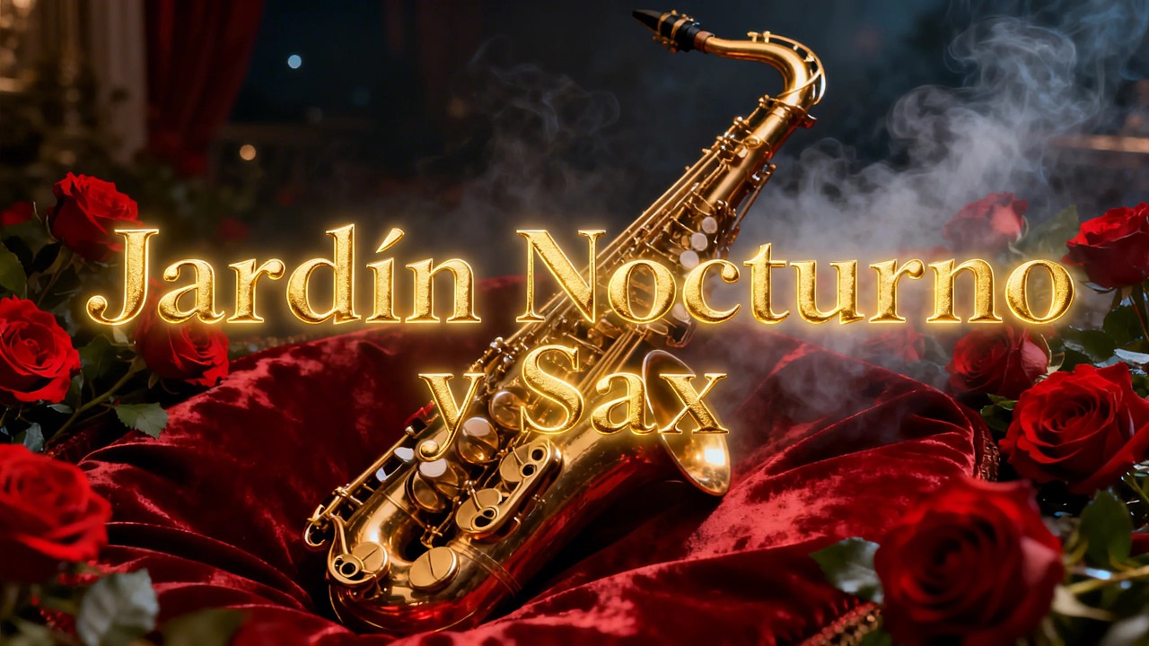 🎷 Jardín Nocturno y Sax EN VIVO 🔴 Boleros Latinos para Soñar