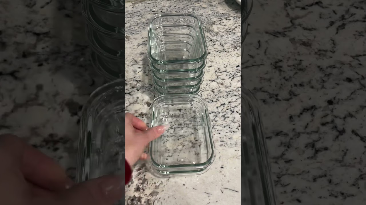 Upgrade to Glass Containers for Meal Prep! #asmrsounds #mealprep #fok