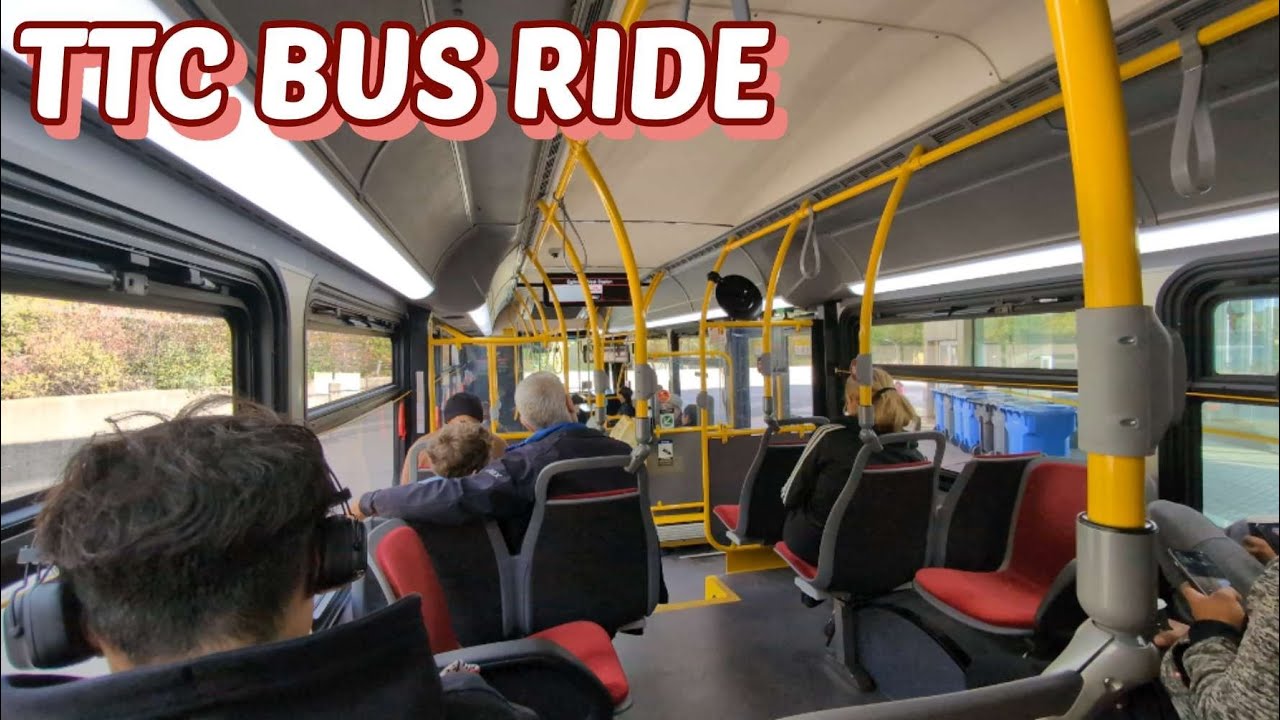 TTC 32 Bus Ride from Eglinton West Station to Yonge Street