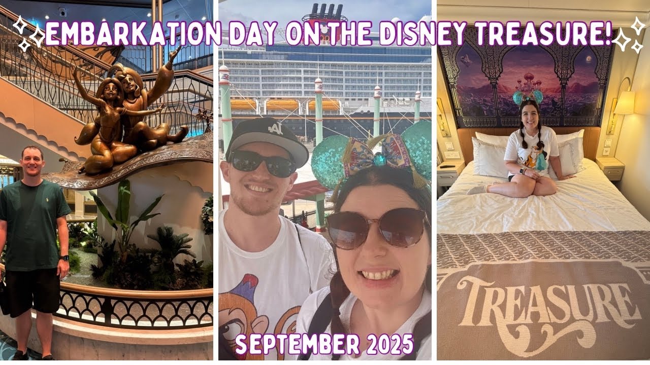 Disney Treasure Embarkation Day! Let's Set Sail Party & 1923 Dinner | DAY9 SEP25
