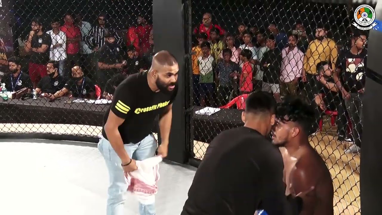 Preet Singh Vs Hadi Choudhary qualifying bout of MMAFI National Federation MMA Championship, 2021.