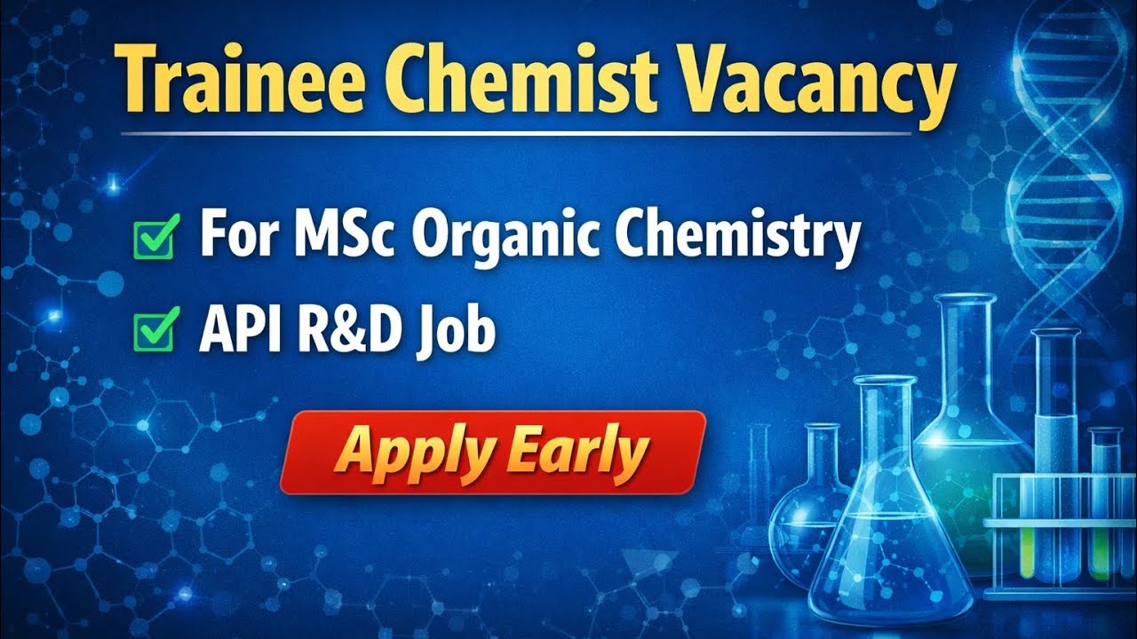 Trainee Chemist Vacancy