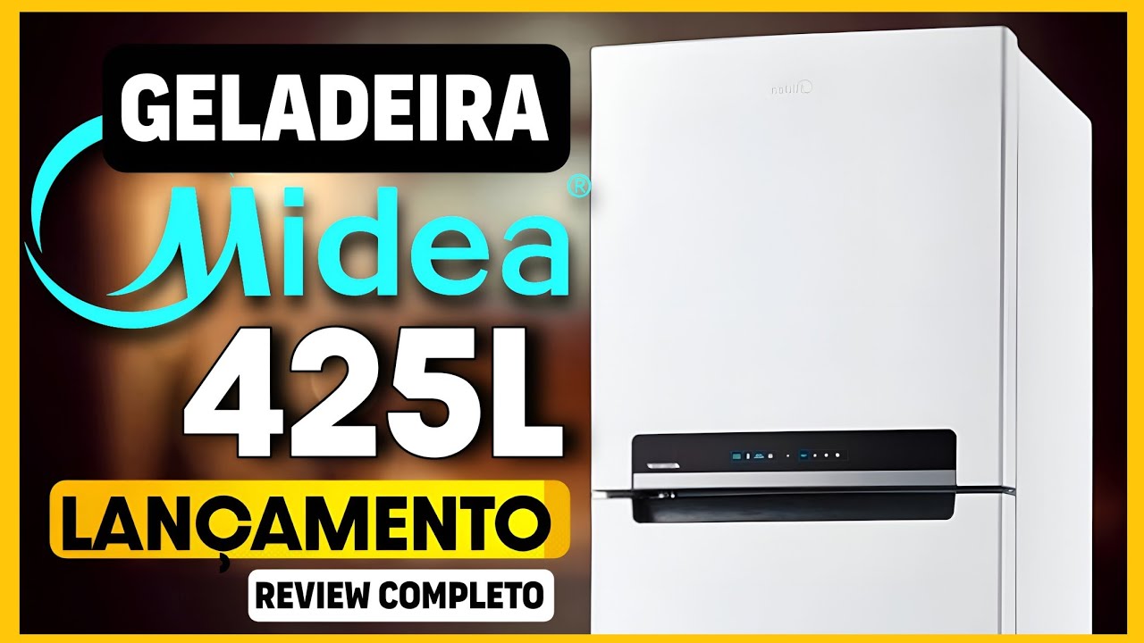 GELADEIRA MIDEA FROST FREE 425 litros SUPER FREEZER  COM PAINEL TOUCH: VALE A PENA?  MD-RT572EVD011
