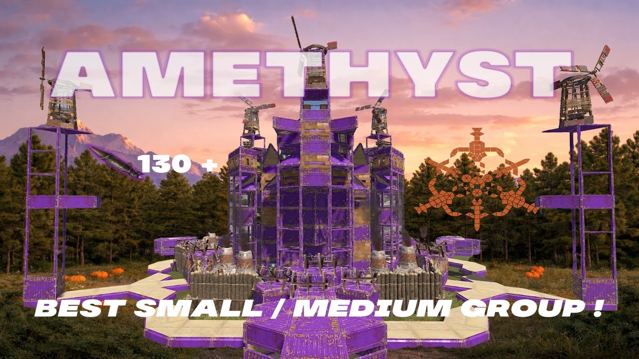 The AMETHYST | The BEST Egg Open Core/Bunker/Wide gap/Anti siege | Rust Base Design