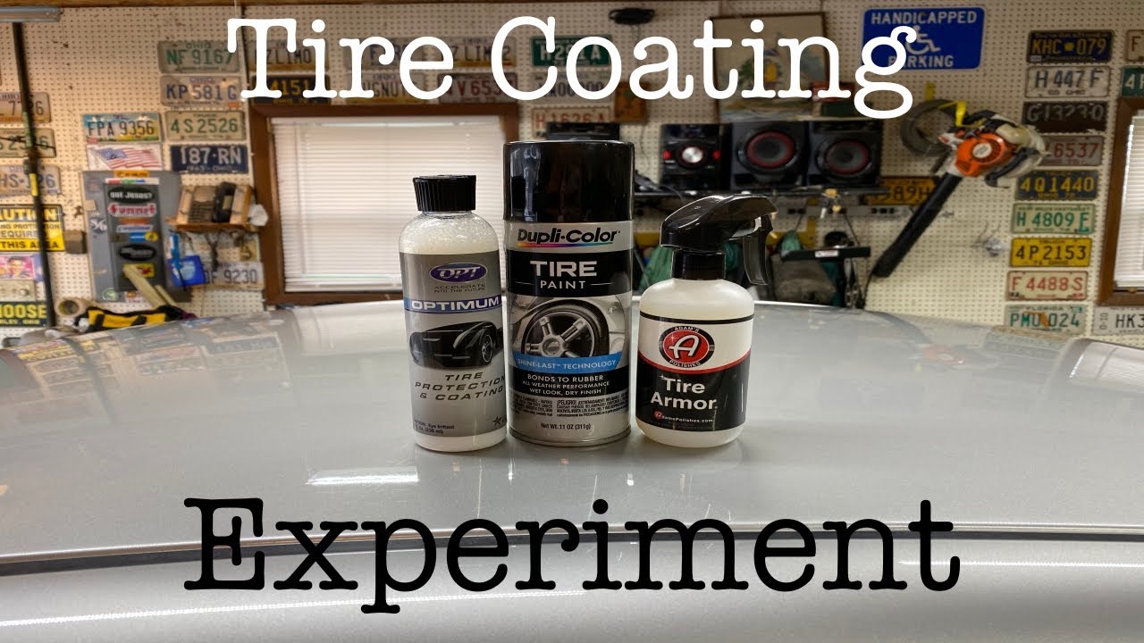 Tire Coating Experiment - Adam's vs Optimum vs Dupli-Color Tire Paint