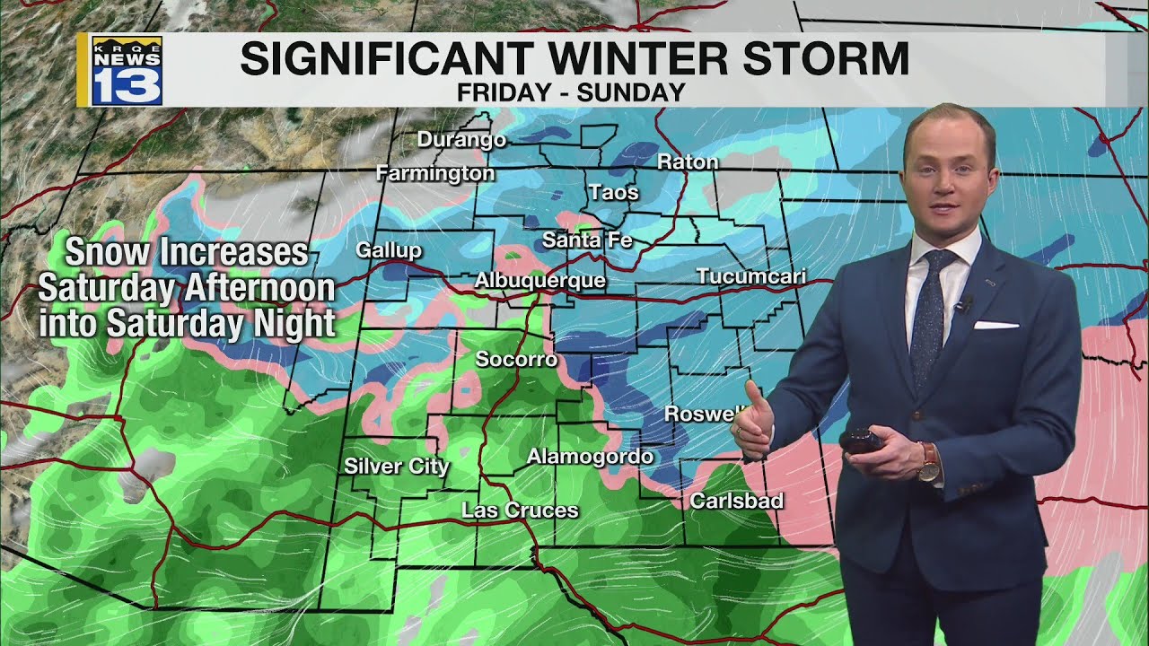 Winter storm to bring heavy snow and dangerous cold to New Mexico this weekend