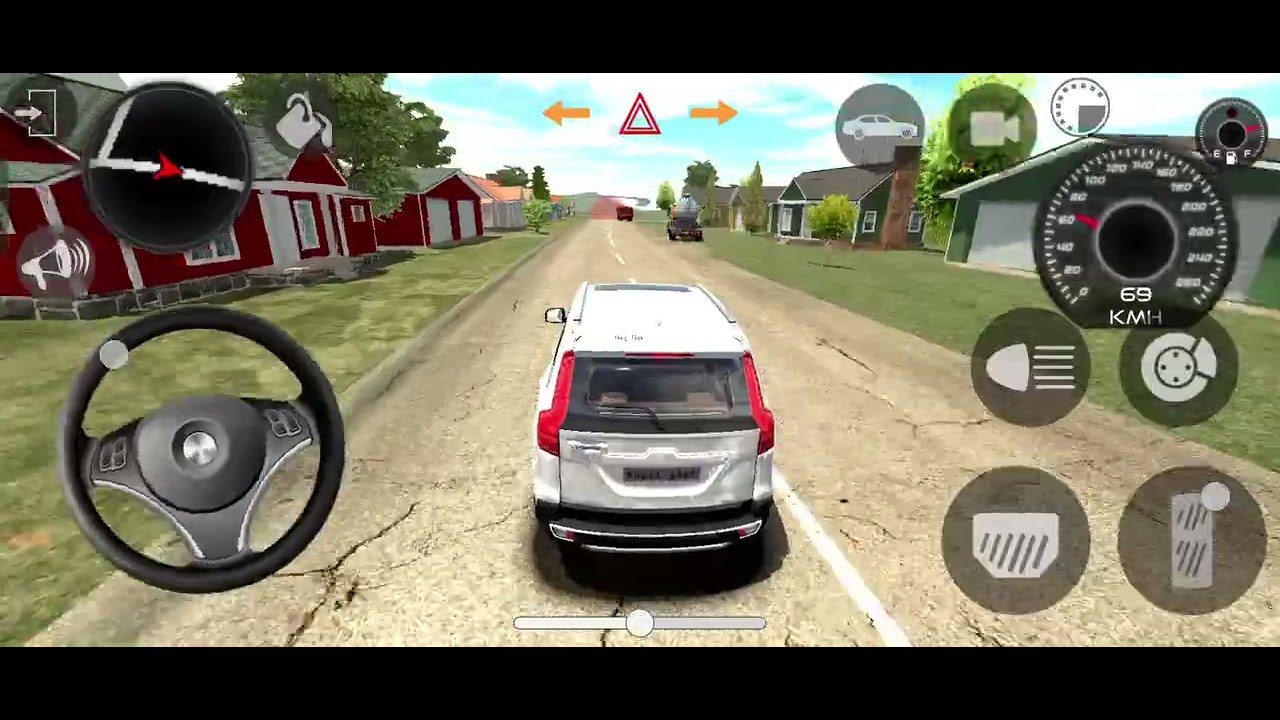 Mahindra Mahindra new white Scorpio N driving game race 🤭🤗🫣 🤭🤗🫣