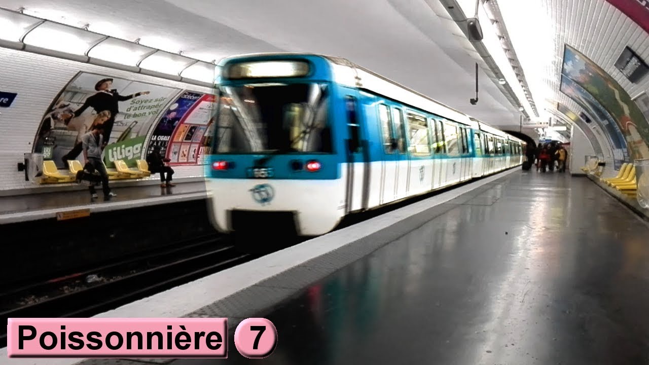 Пуассоньер | линия 7 : Парижский метрополитен ( RATP MF77 )