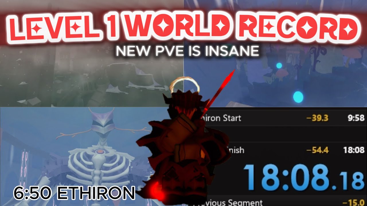 The FIRST Lvl 1 SUB 20 Full Layer 2 Run, 7 Minute Ethiron | Deepwoken