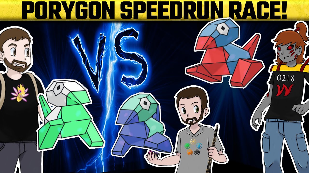 Solo Porygon Speedrun Race - Pokemon Yellow - Who will be the fastest with this little digital duck?