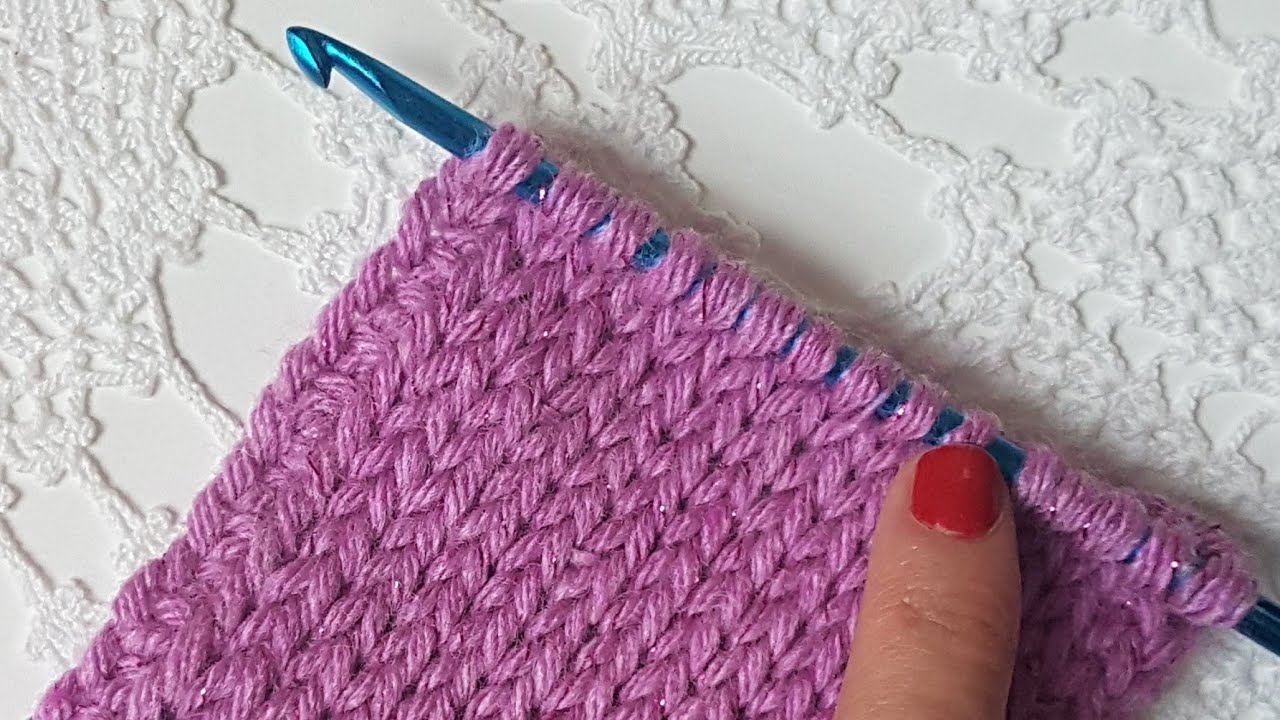 Tığişi Düz Örgü /Punto Jersey Crochet