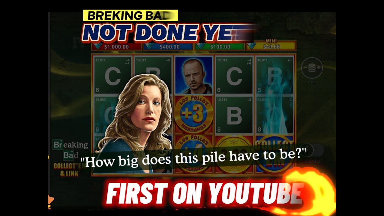 Breaking Bad .. Finest Series in the world..Real Money,  Amazing Slot!!