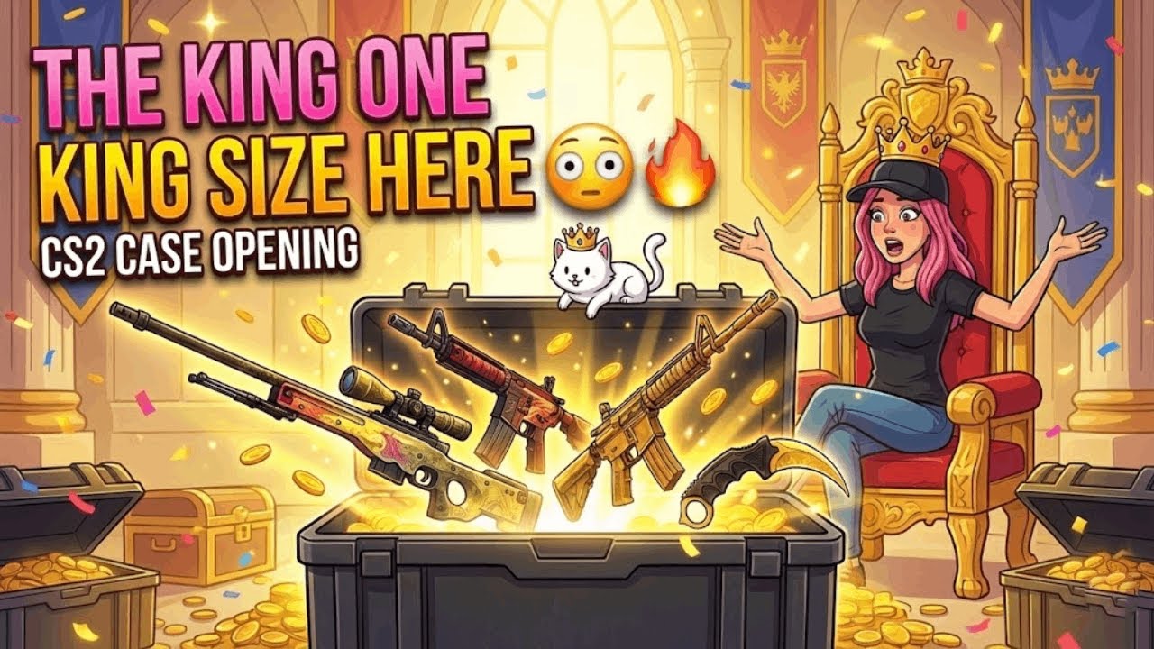 THE KING ONE KING SIZE HERE😳🔥 - CS2 CASE OPENING