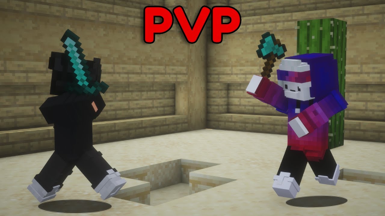 Ich spiele PVP in Minecraft!!