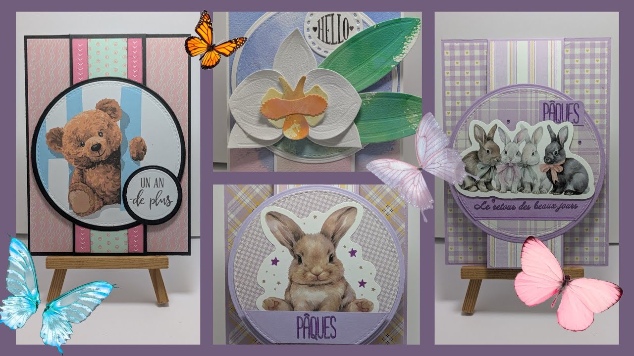 🐰🥚 Tuto Carte ultra simple avec les dies-cut #action 🥚🐰