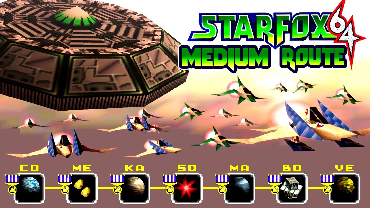 Star Fox 64 (PC Port) - Medium Route 100% Walkthrough (All Medals & Secrets)