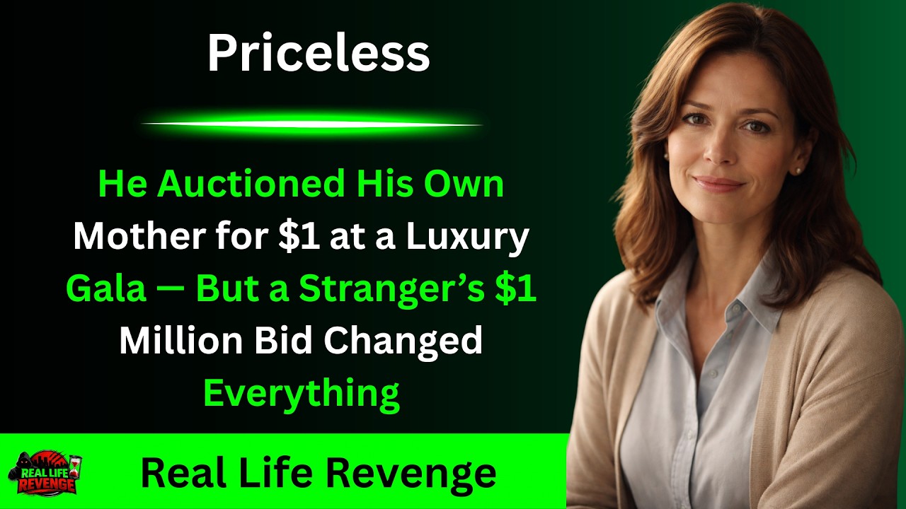 He Auctioned His Own Mother for $1 at a Luxury Gala But a Stranger $1 Million Bid Changed Everything
