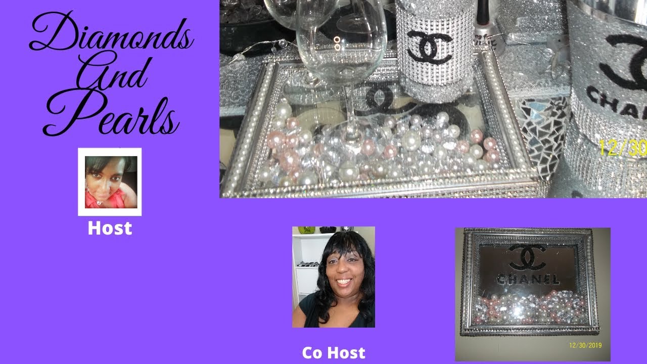 Diamonds and Pearls/ COCO CHANEL TRAY/PICTURE