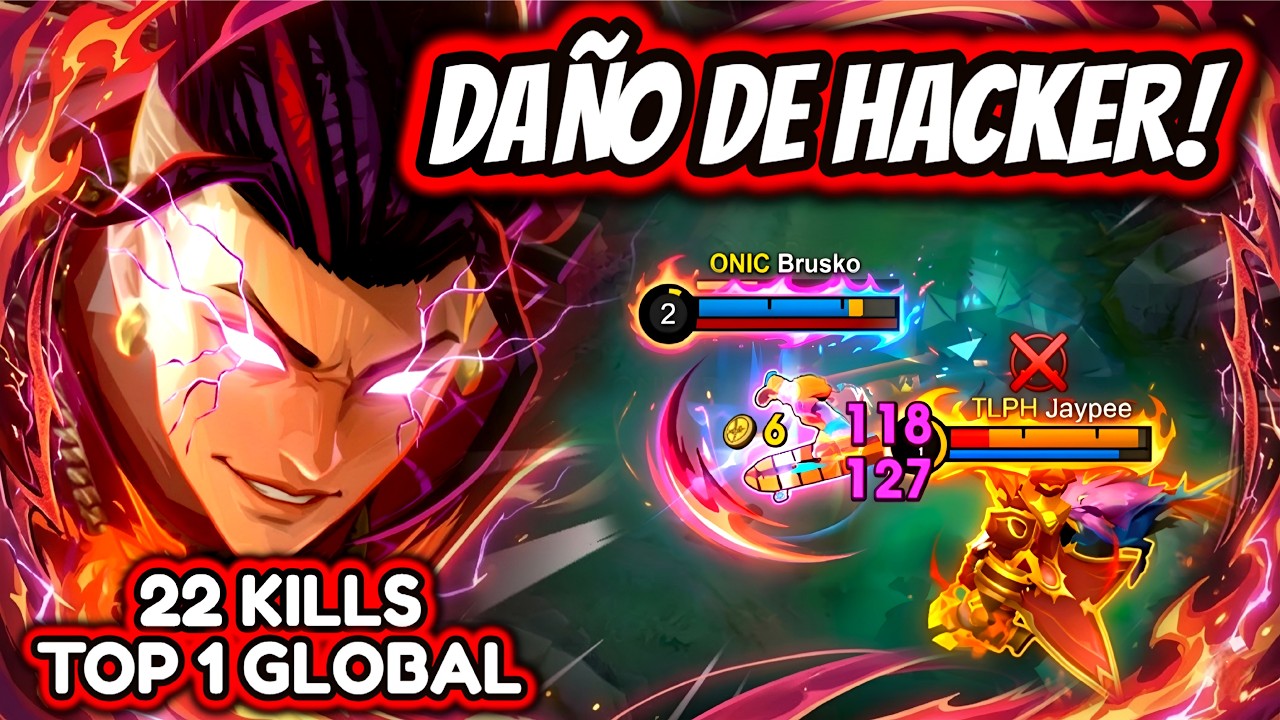 ¡22 KILLS CON CHOU FULL DAÑO FISICO! CHOU TOP 1 GLOBAL 85.8% WINRATE! | MOBILE LEGENDS