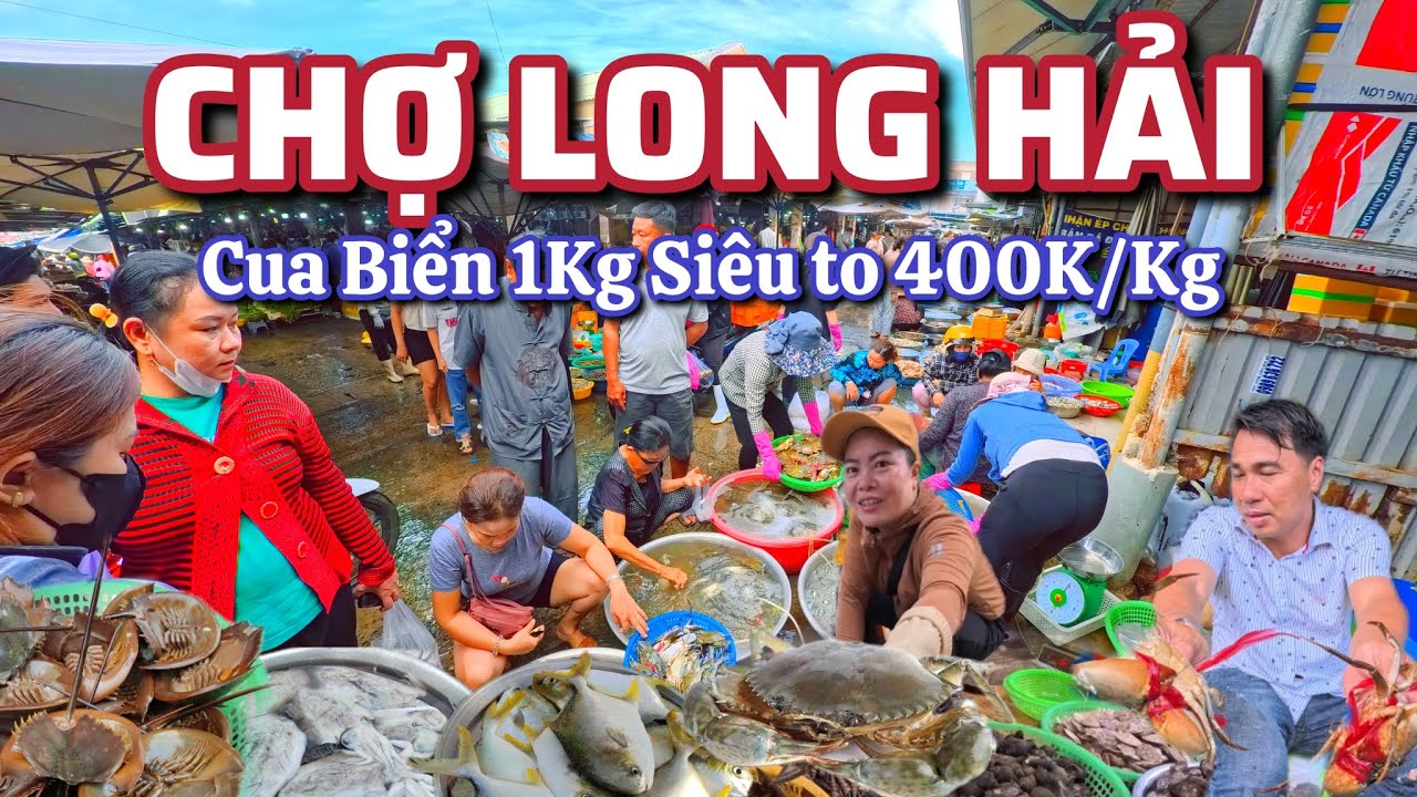 CHỢ LONG HẢI - Cua Biển Nặng 1 Kg giá  400k/Kg