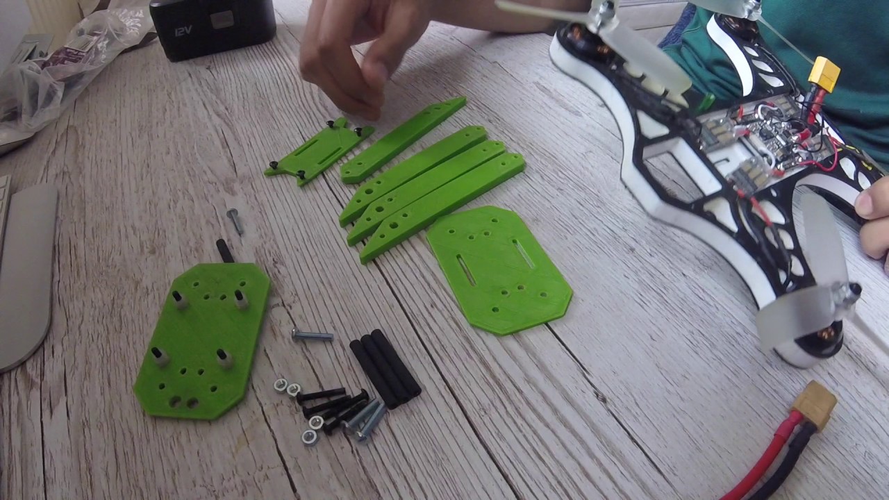 3D print//Matek F4-OSD//Frsky-XSR