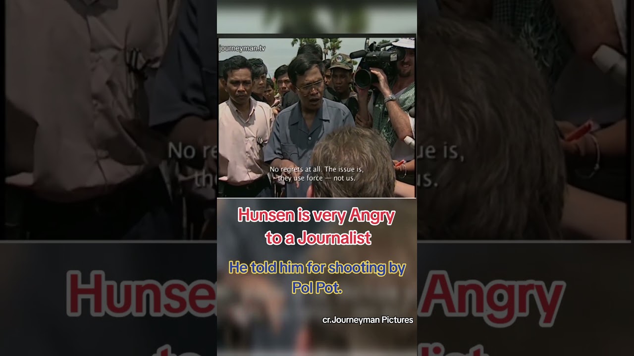 Hunsen very angry to a Journalist. #poipet #border #Cambodia #hunsen