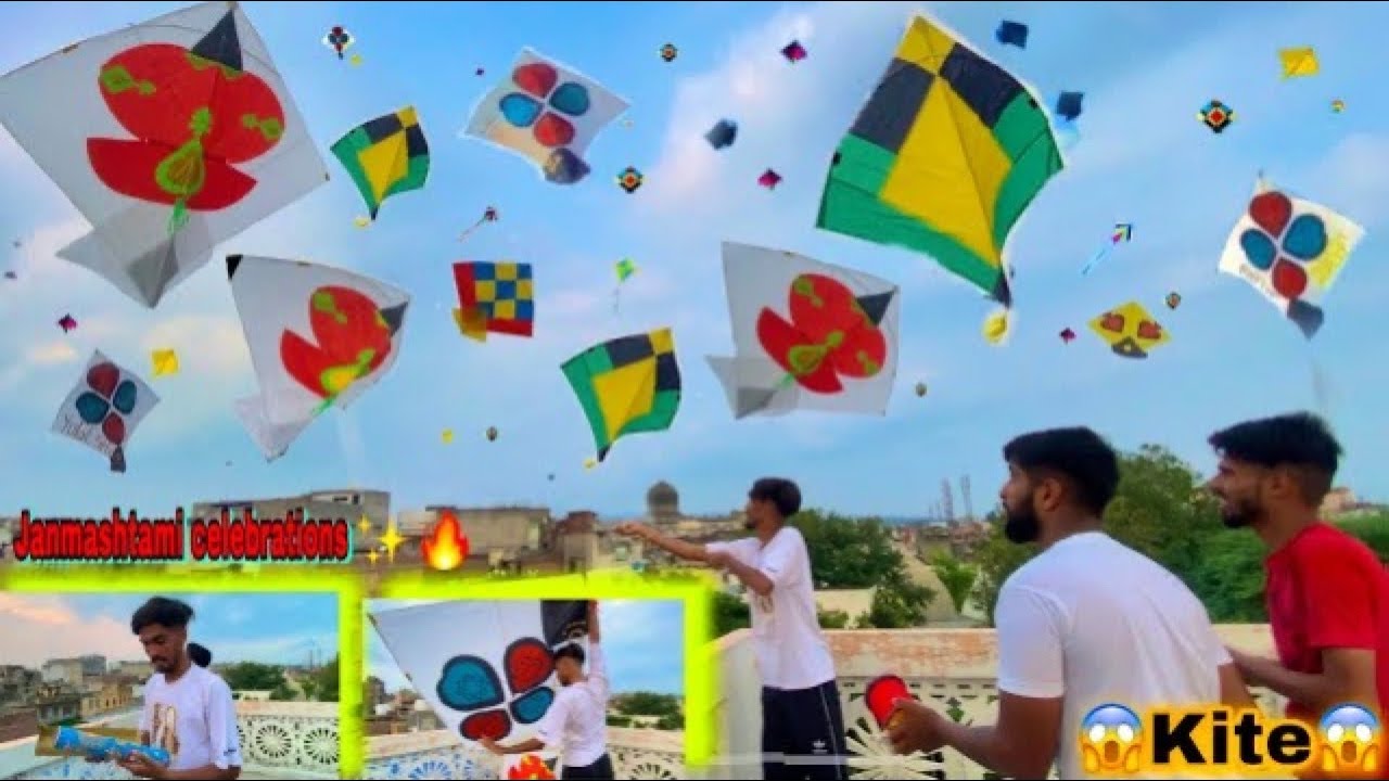 Kite Flying🤩 Janmashtami😍 Kite Vlog🔥 Patang🪁 Kite