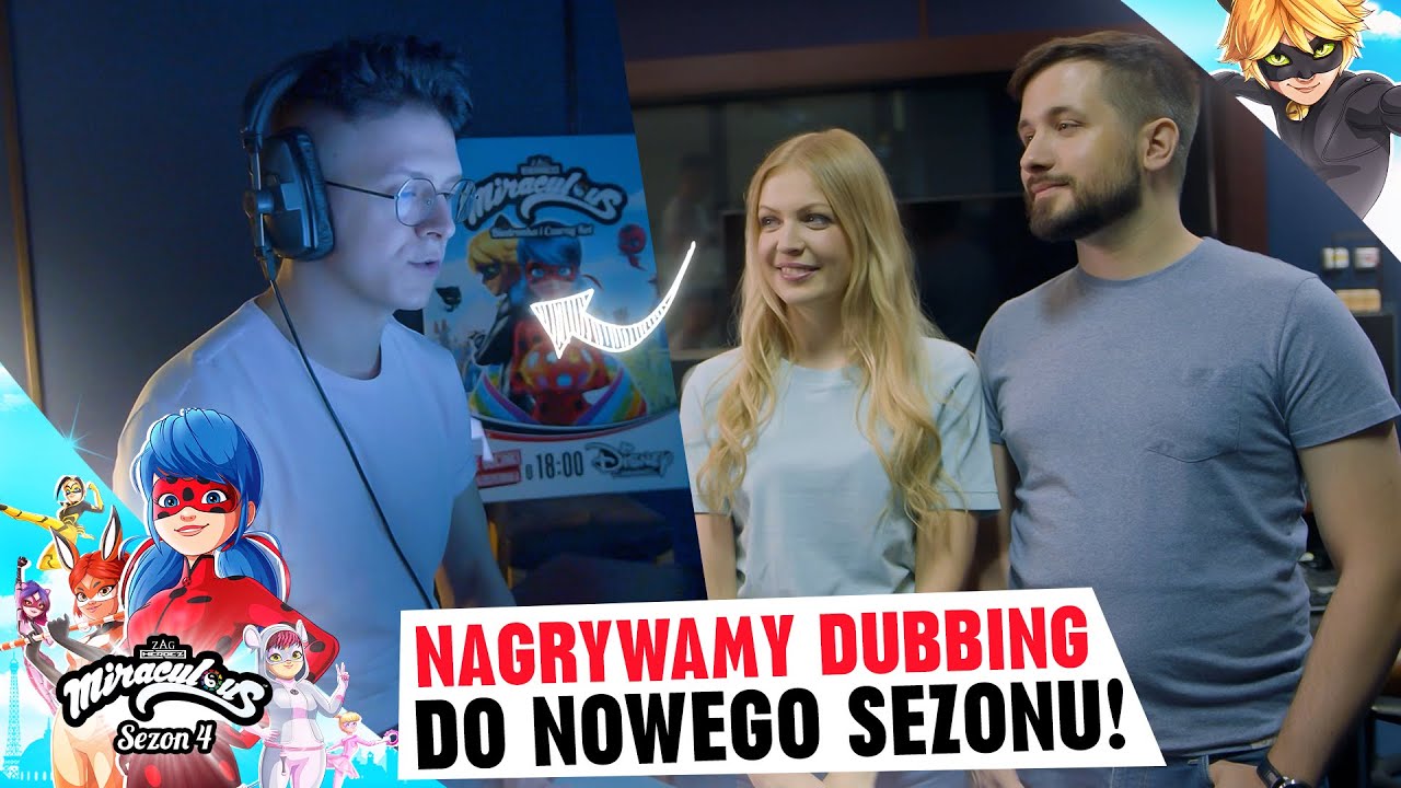 Podłożyłem głos w Sezonie 4 Miraculous! | [Marta Dobecka, Maks Bogumił, @Disney Channel Polska]