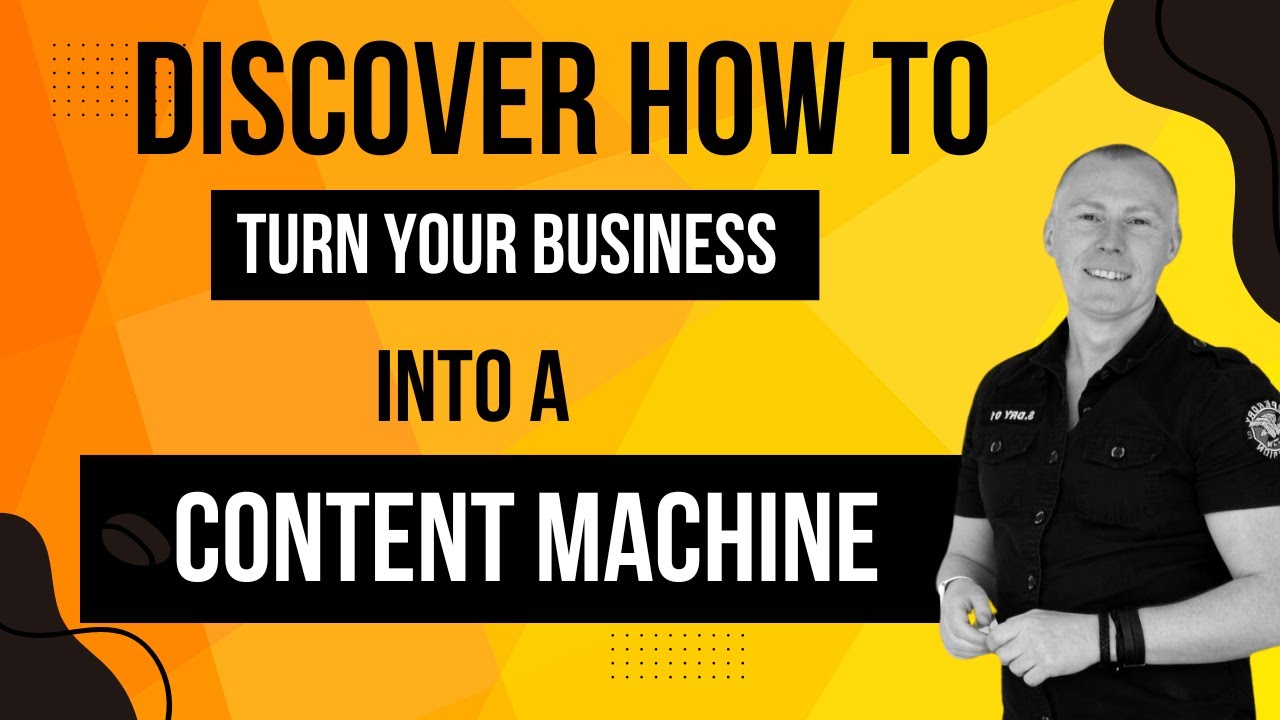 LIVESTREAM : Discover How To turn your business into a Content Machine and make more money