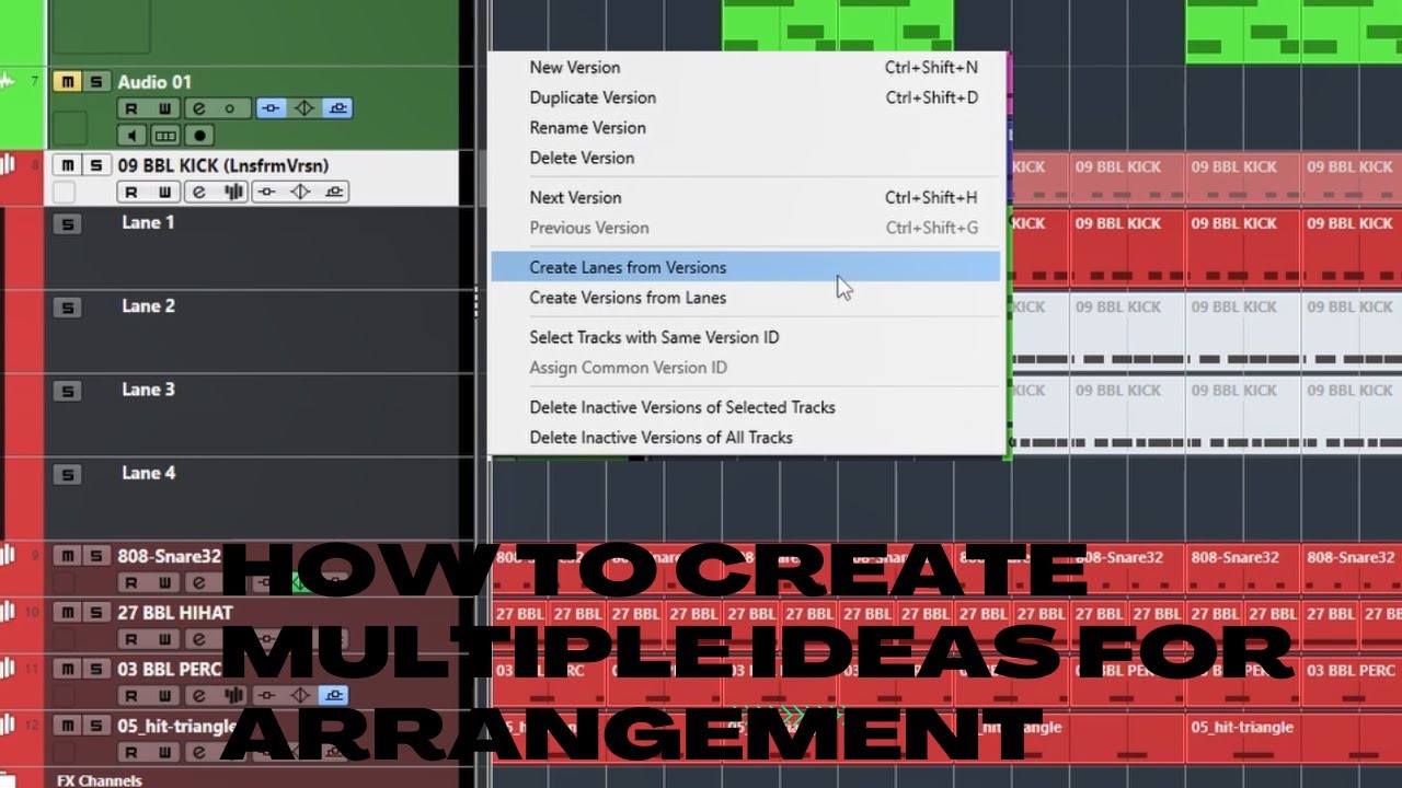 Cubase Quick Tip | Make Epic Arrangement with Track Version