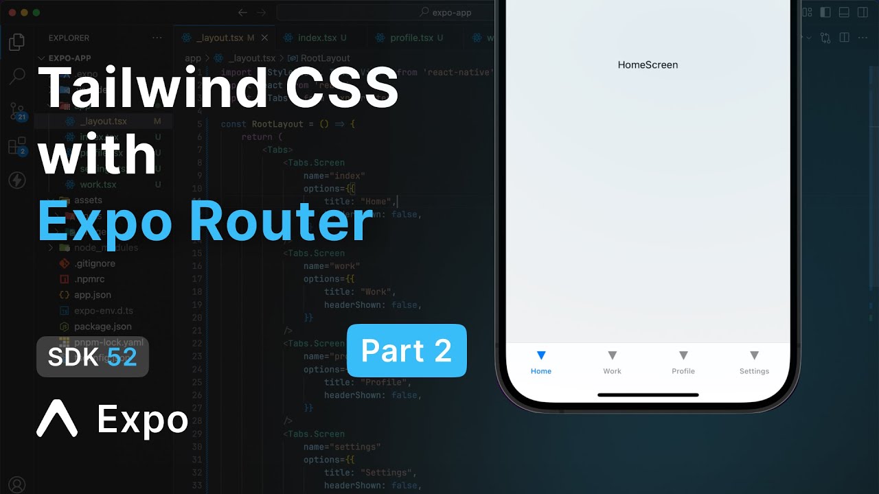 Как использовать TailwindCSS с приложением React Native Expo
