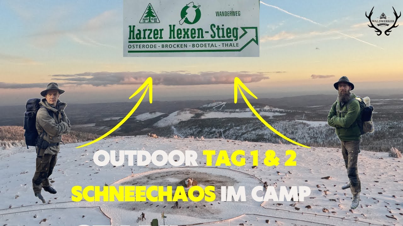 Harzer Hexen-Stieg Tag 1 & 2 im Wetterchaos! | Die Waldwerker #outdoor #survival