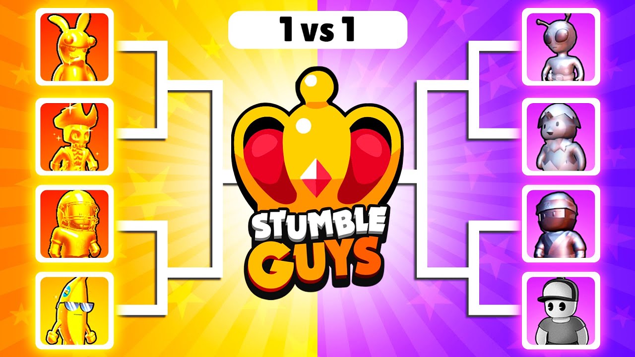 WHO IS THE BEST GOLD or METAL SKIN? 🔥 Stumble Guys Tournament