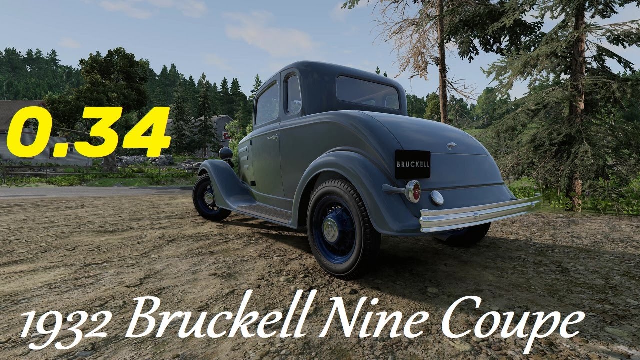 BeamNG.drive (Update 0.34) Freeroam: East Coast, USA - 1933 Bruckell Nine Coupe