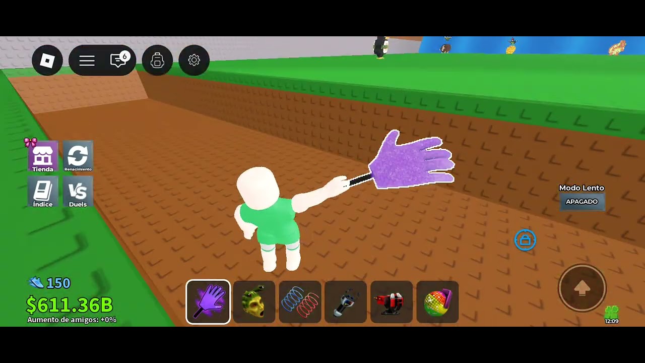 Jugando escapa del sunami en roba un brainrot