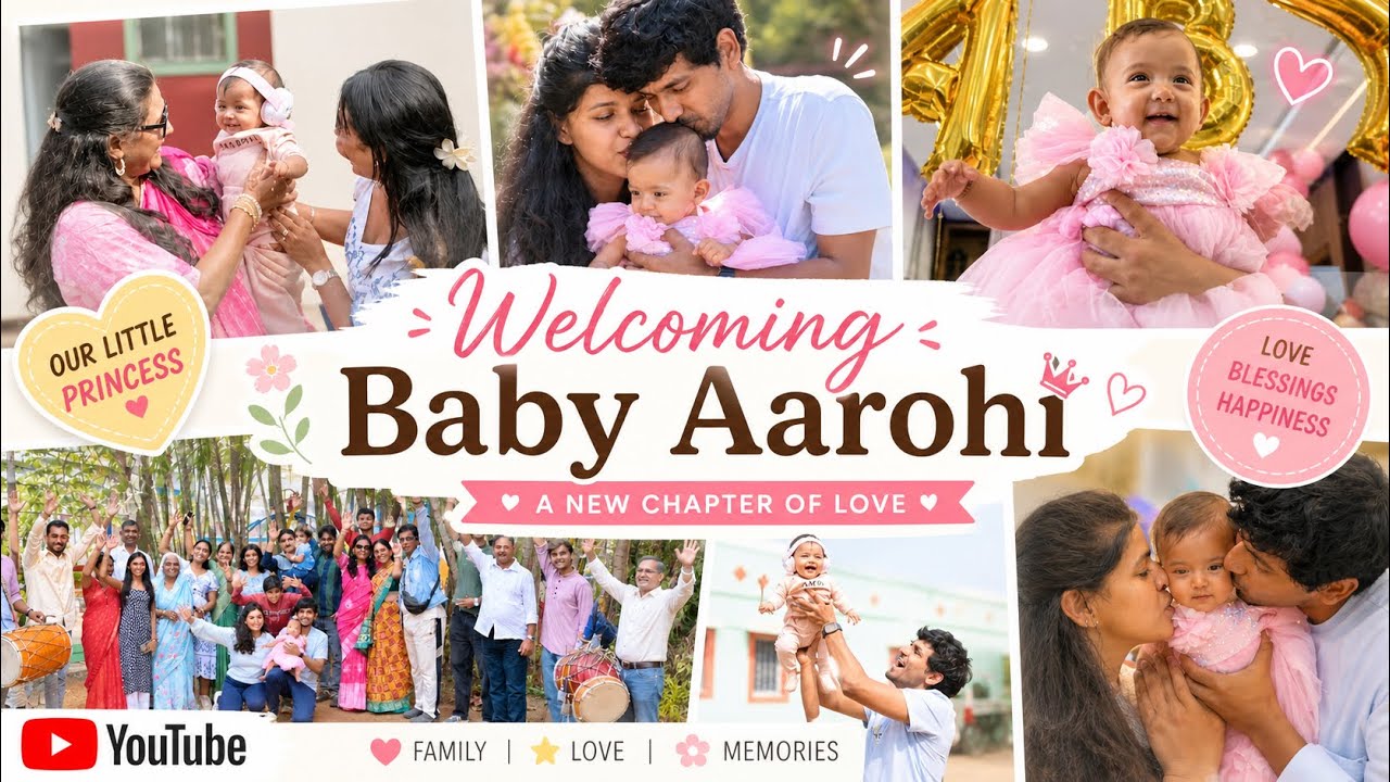 Welcoming Aarohi Baby to India🇮🇳🥳❤️ Family Function✨😍 Sweet excitements and emotions🥹