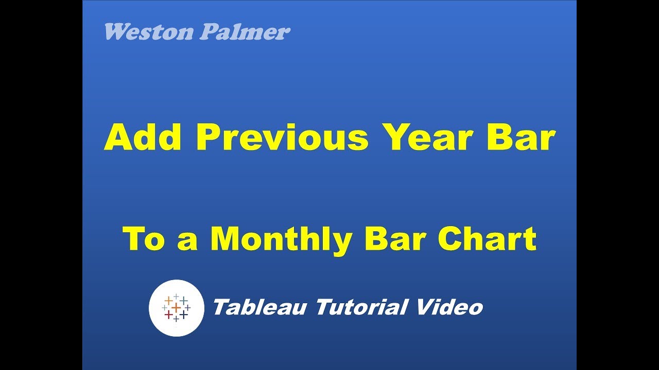 Show previous year's total values and current year by Month - Tableau Fundamentals