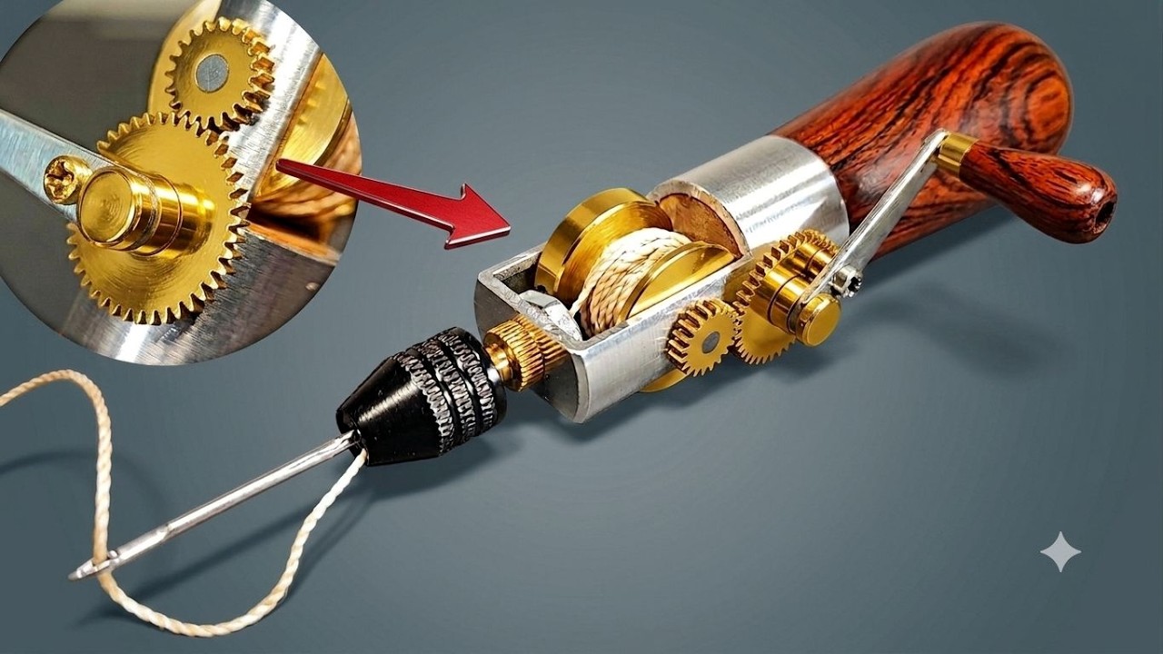 Automatic Awl. The smallest hand sewing machine. DIY