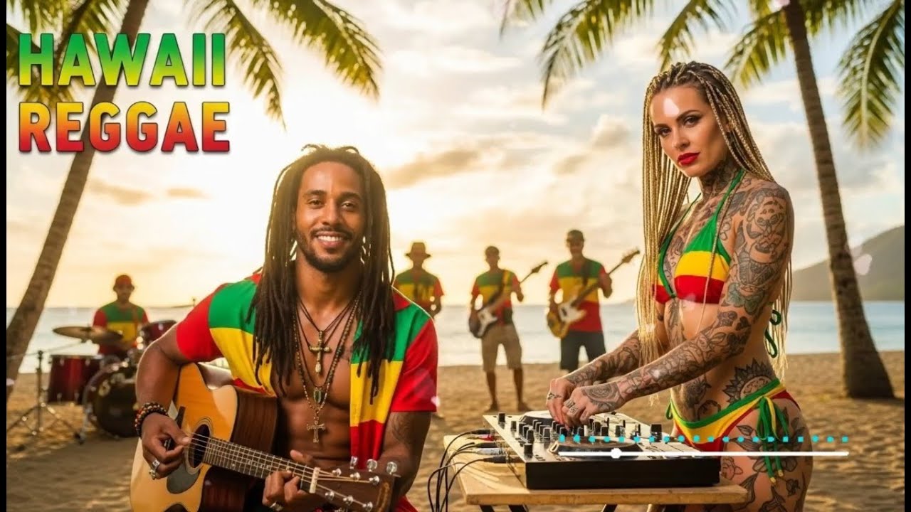 🌺 Sunset Island Reggae – Smooth Tropical Beats for Soft Relax 🏝️