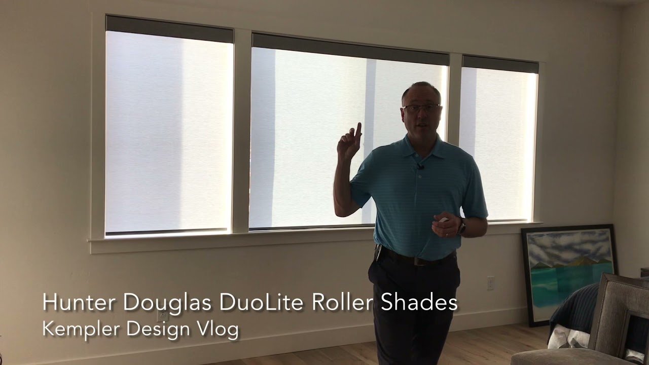 Дизайнерские рулонные шторы Hunter Douglas с DuoLite