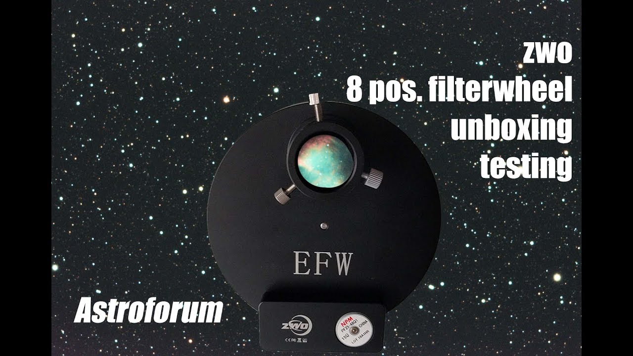 Электронное фильтровое колесо ZWO (EFW) — распаковка, сборка и тестирование в Sequence Generator ...