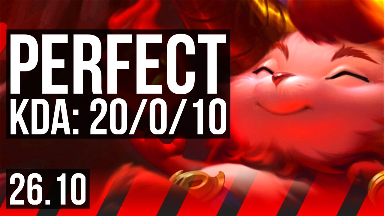 TEEMO vs VAYNE (TOP) | Perfect KDA: 20/0/10 | NA Master | 26.10