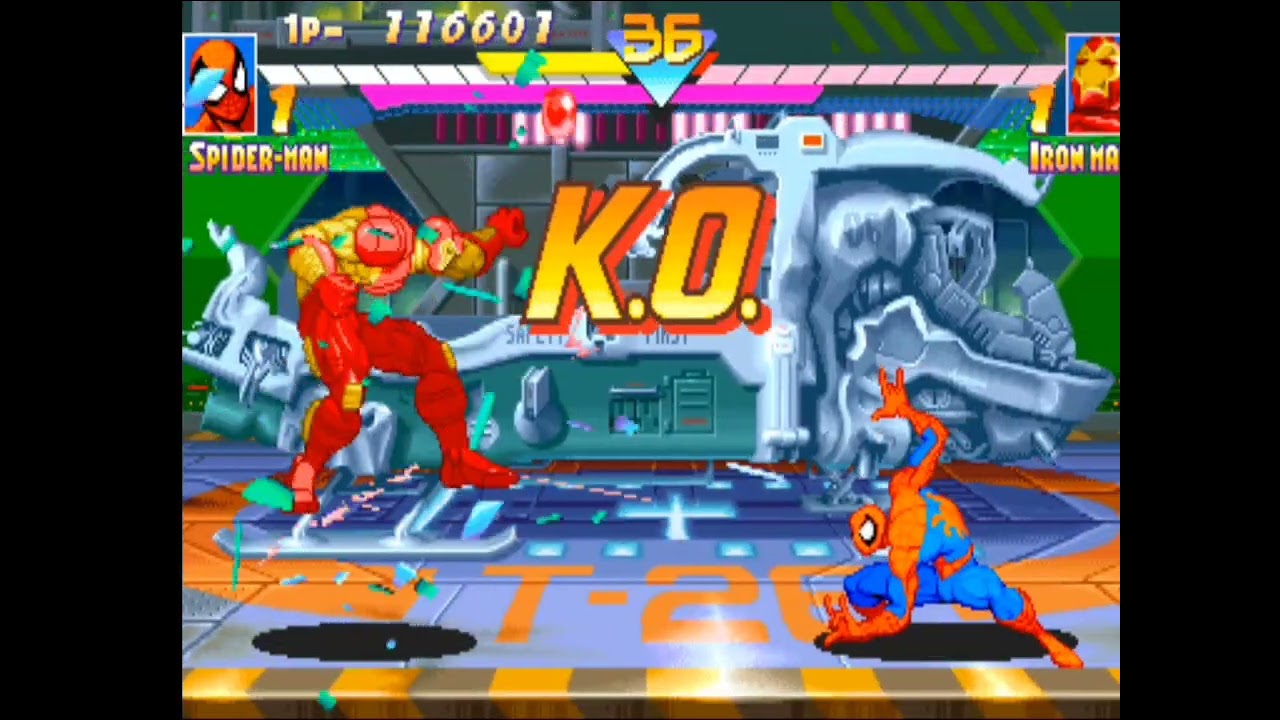 Homem Aranha VS Homem de Ferro Arcade Retrô 